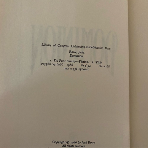 Dominion- A Novel of the DuPonts