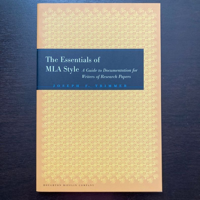The Essentials of MLA Style