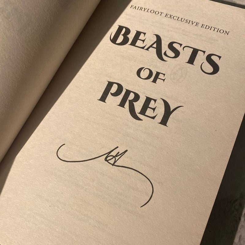 Beasts of Prey SIGNED FairyLoot Edition