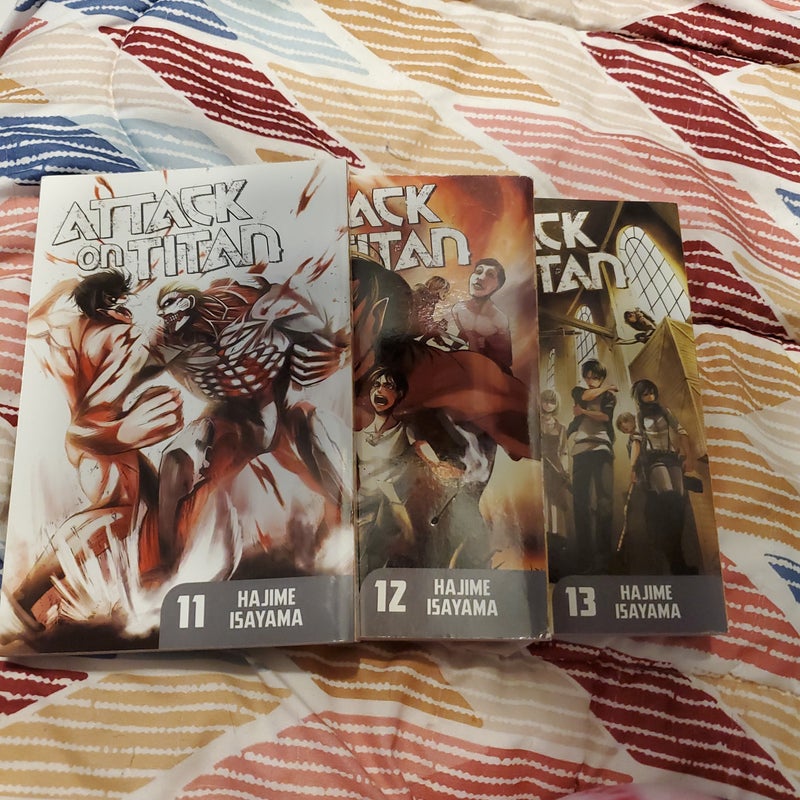 Attack on Titan 11, 12, and 13