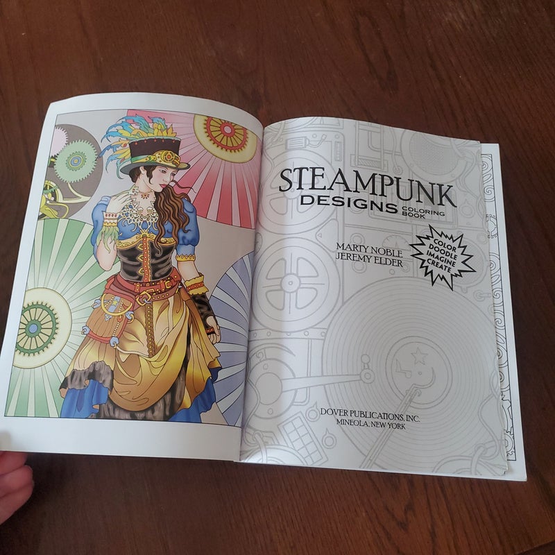 COSTCO Creative Haven STEAMPUNK DESIGNS Coloring Book by Dover