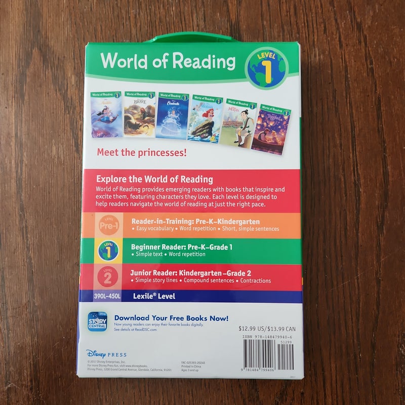 World of Reading Disney Princess Level 1 Boxed Set
