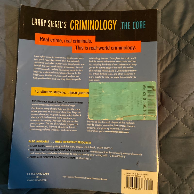 Criminology The Core: Third Edition