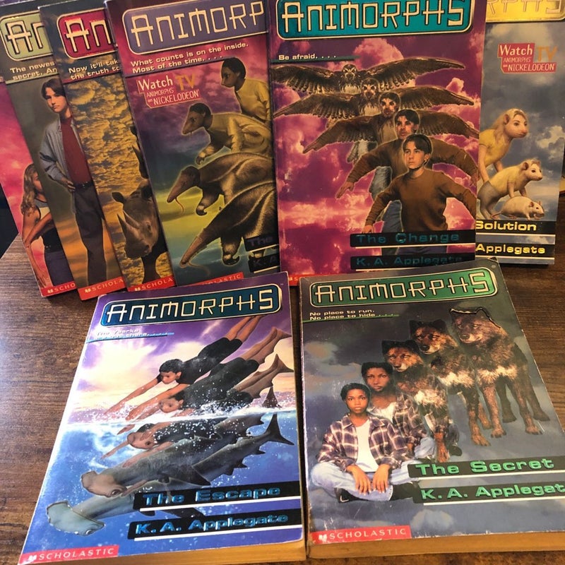 Animorphs Bundle - 8 Books - 9,13,15,16,17,21,22,24