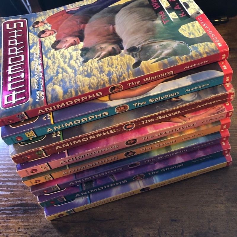 Animorphs Bundle - 8 Books - 9,13,15,16,17,21,22,24