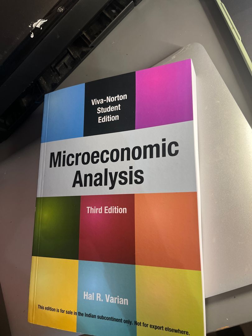 Microeconomic Analysis by Hal R. Varian