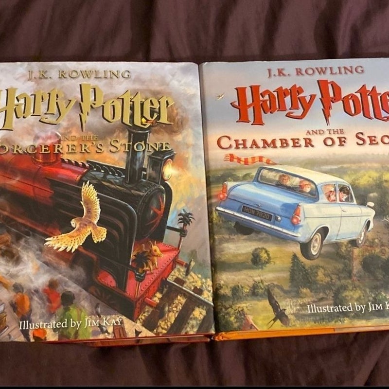 Harry Potter Illustrated Books 1-2