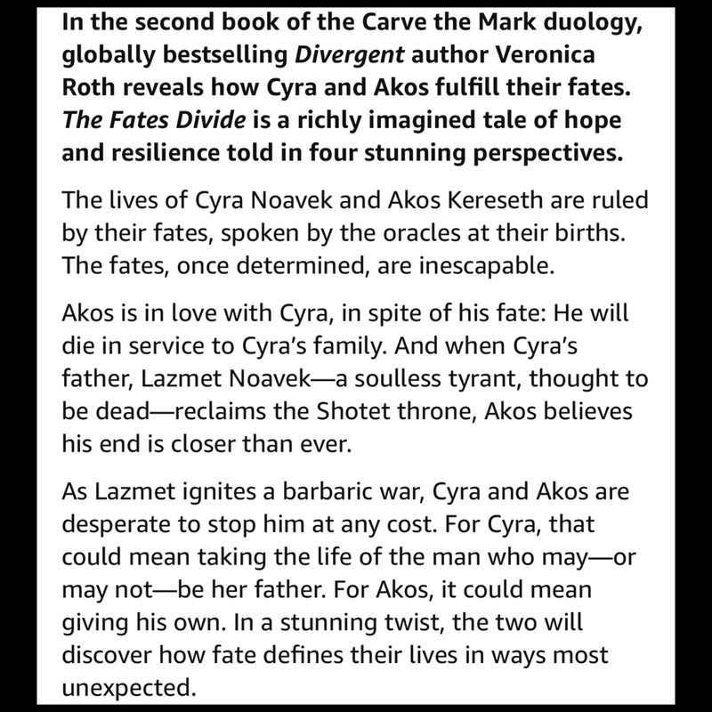 The Fates Divide