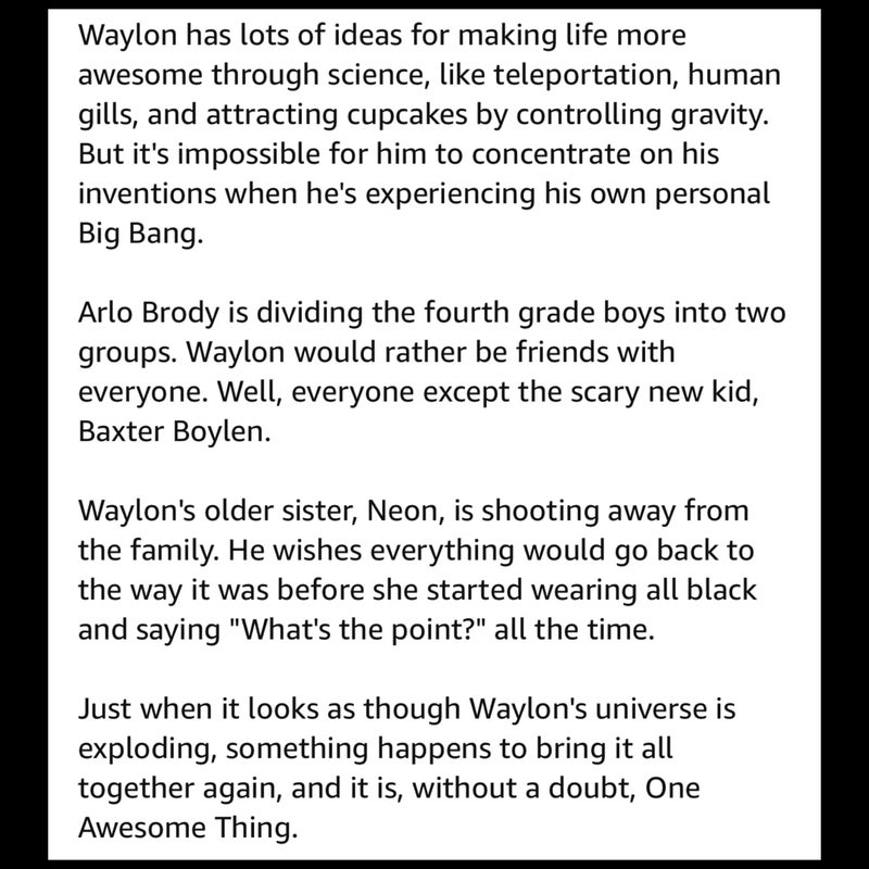 Waylon! One Awesome Thing