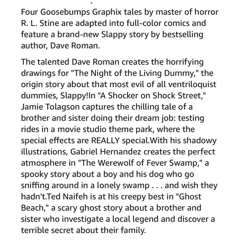 Goosebumps Slappy's Tales of Horror