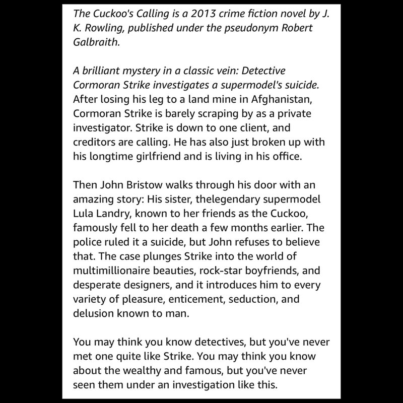 The Cuckoo's Calling