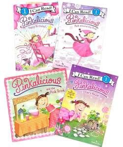 Pinkalicious: Fairy House, Pinkalicious: Pink Around the Rink, Pinkalicious: Happy Birthday!, & Pinkalicious and the Pink Drink 