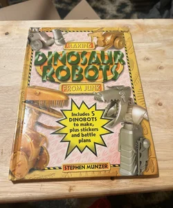 Making dinosaur robots from junk