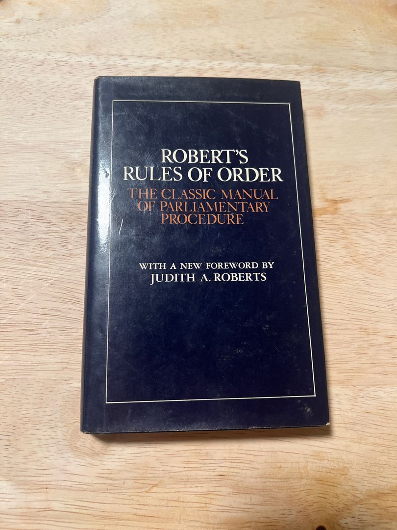 Robert's Rules of Order