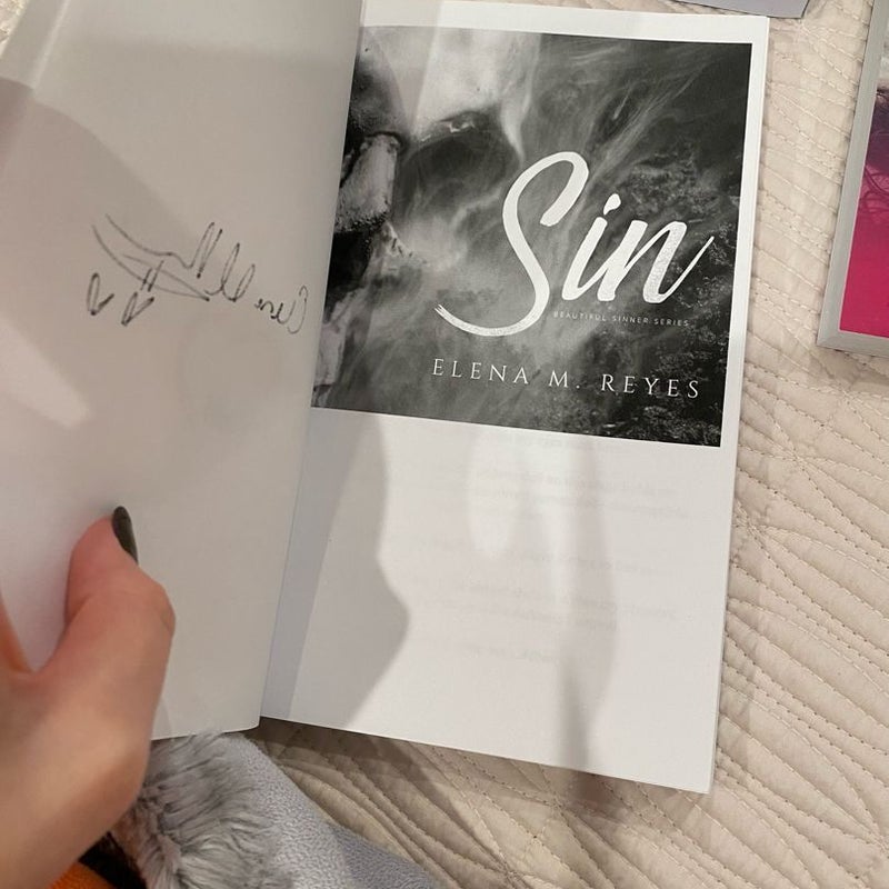 Reveal Book Box Signed Books (“Sin” “Virgin Next Door” “Trapped”)