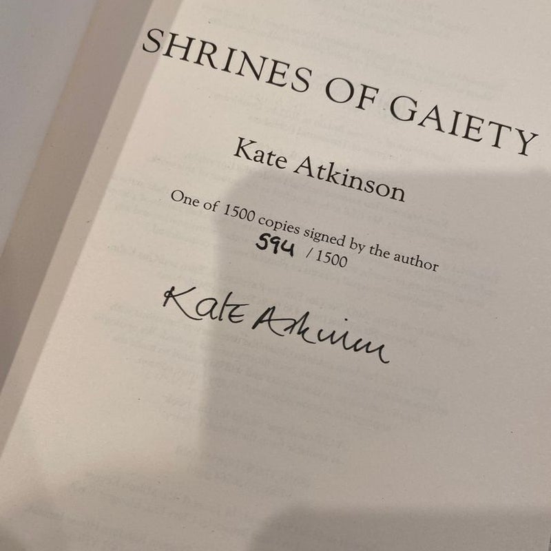 Shrines of Gaiety - Signed Special Edition