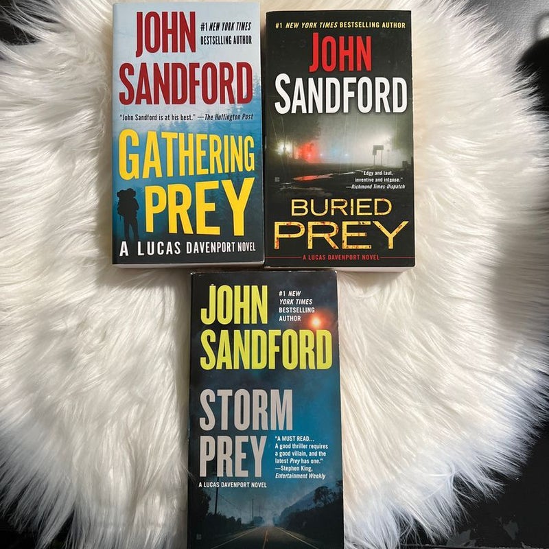 Set of 3 John Sandford - Lucas Davenport Novels