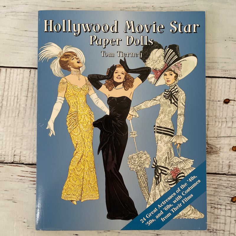 Hollywood Movie Star Paper Dolls by Tom Tierney, Paperback