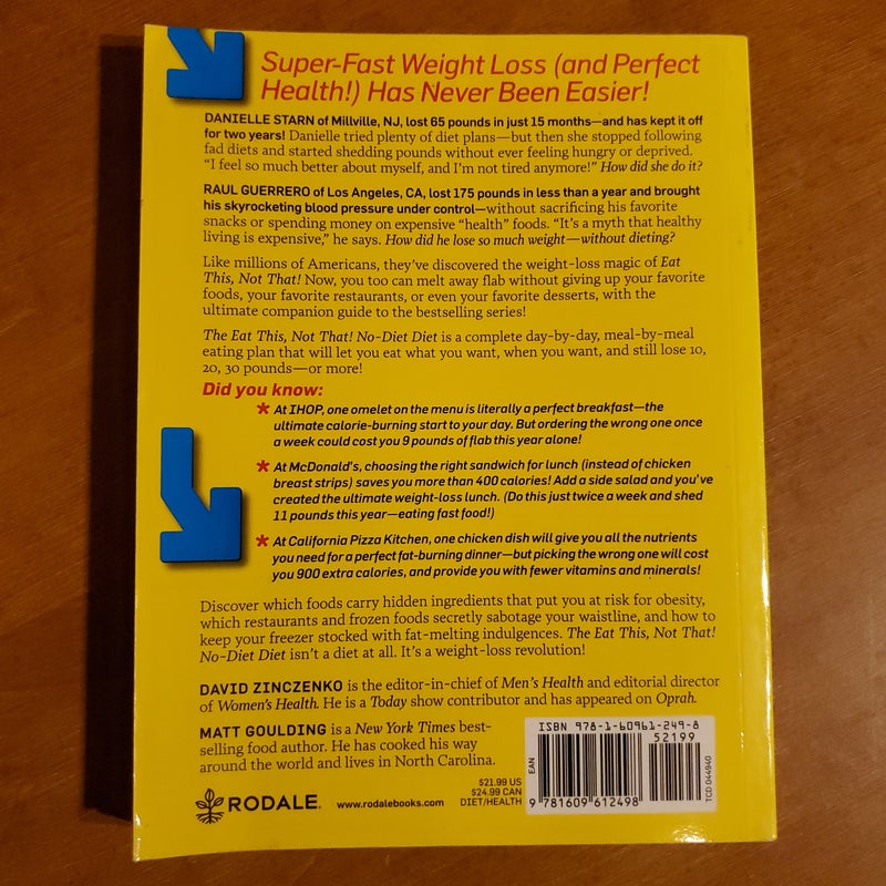 The Eat This, Not That! No-Diet Diet