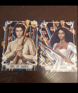 Fairyloot Tarot Cards - Nine & Ten of Wands - Serpent & Dove