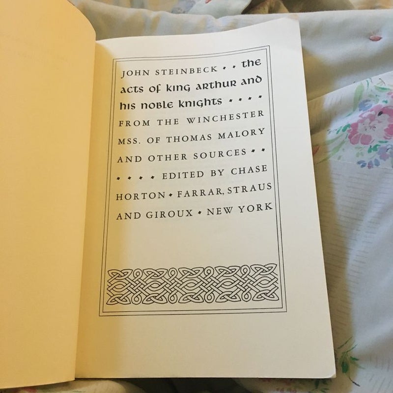 The Acts of King Arthur and His Noble Knights
