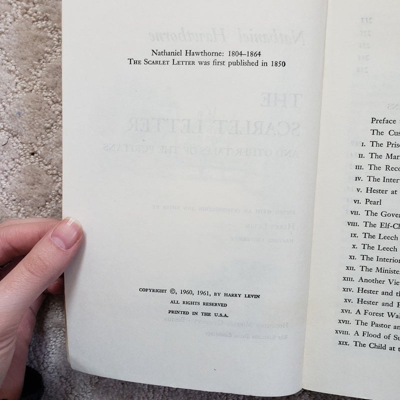 The Scarlet Letter and Other Tales of the Puritans (Riverside Edition, 1961) 