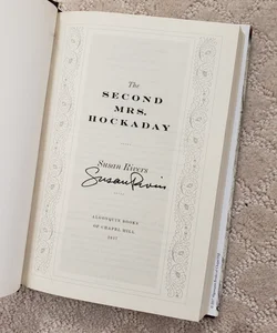 (SIGNED) The Second Mrs. Hockaday