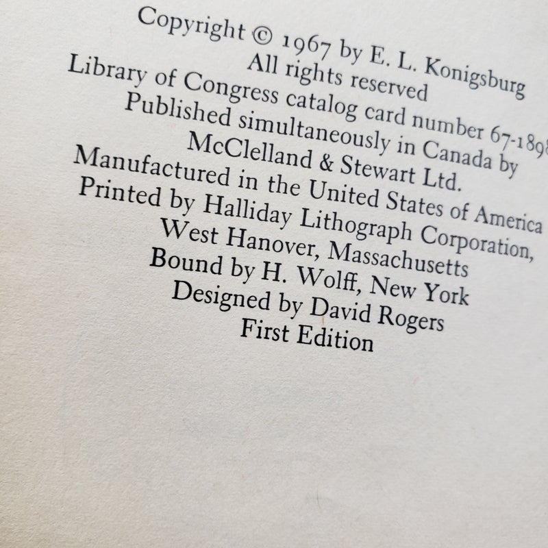 (RARE 1st Edition!)  From the Mixed-Up Files of Mrs. Basil E. Frankweiler