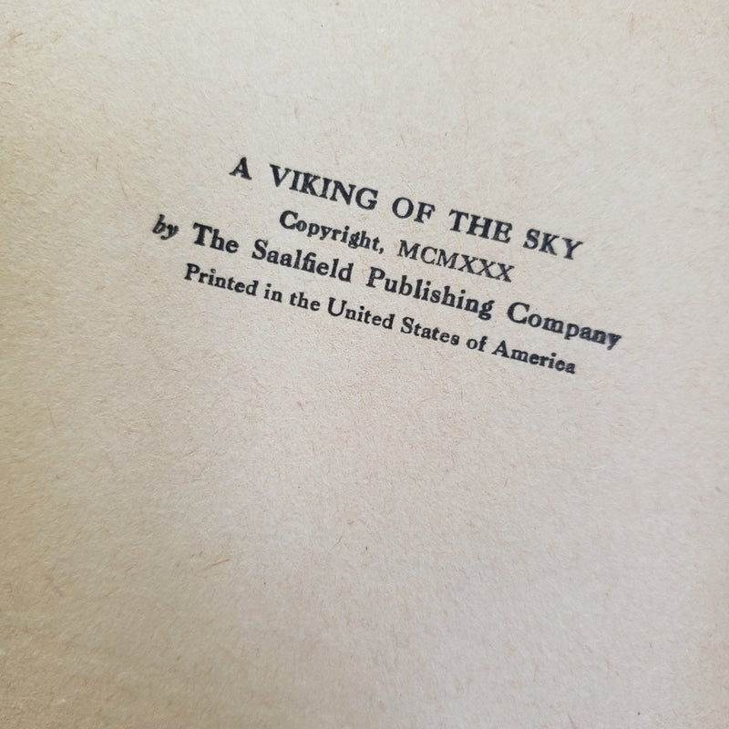 A Viking of the Sky (An Air Adventure Series Book)