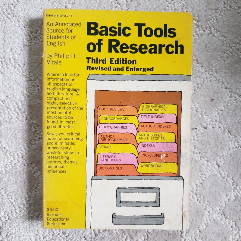 Basic Tools of Research : An Annotated Source for Students of English