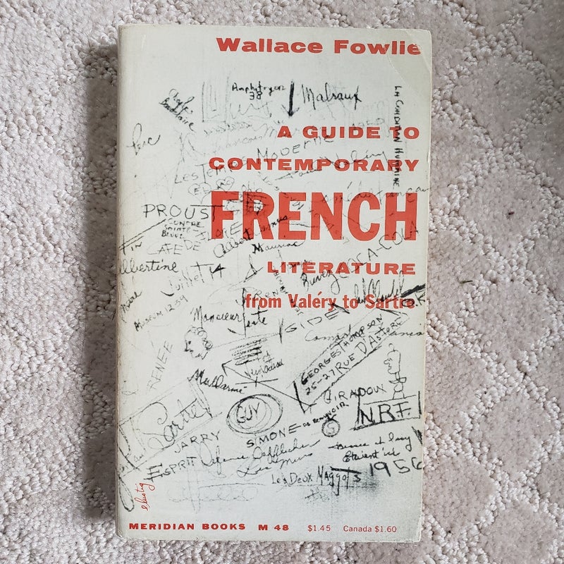A Guide to Contemporary French Literature from Valery to Sartre (1st Printing, 1957)