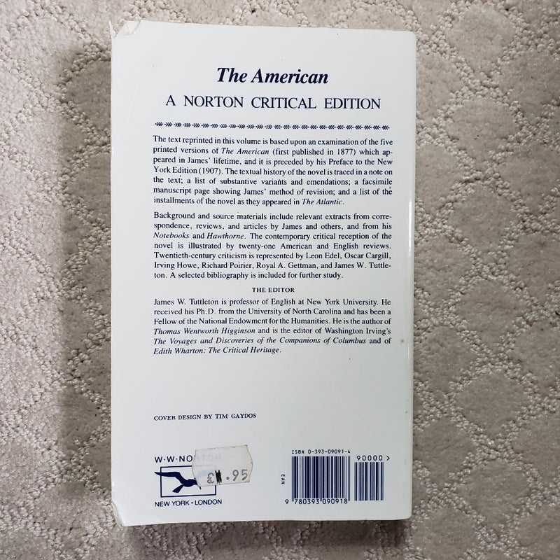 The American (Norton Critical Edition, 1978)
