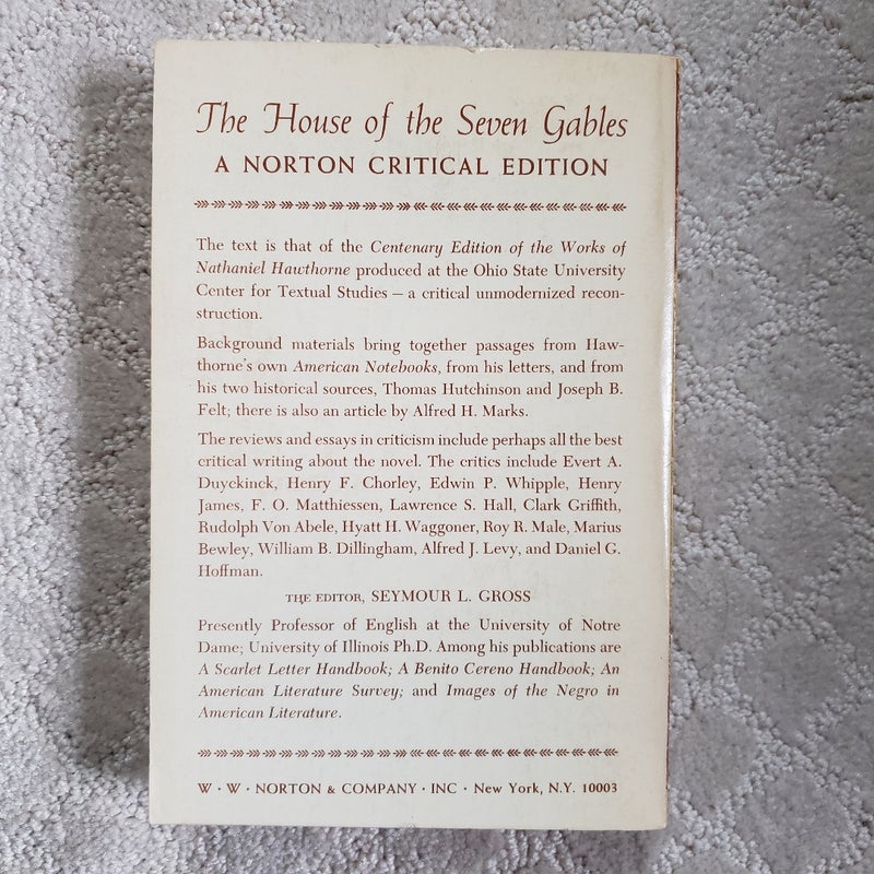 House of the Seven Gables (1st Norton Critical Edition, 1967)