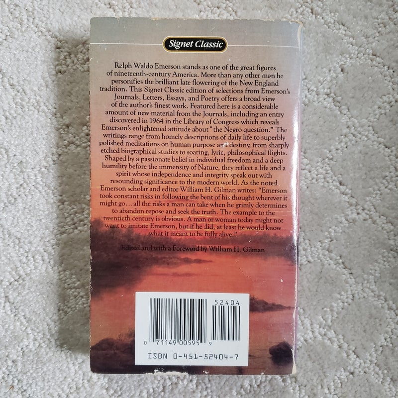 The Selected Writings of Ralph Waldo Emerson (Signet Classics Edition, 1983)