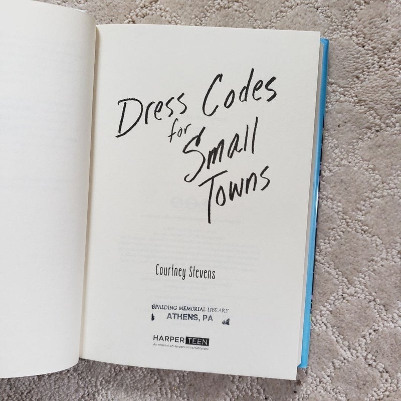 Dress Codes for Small Towns (1st Edition)