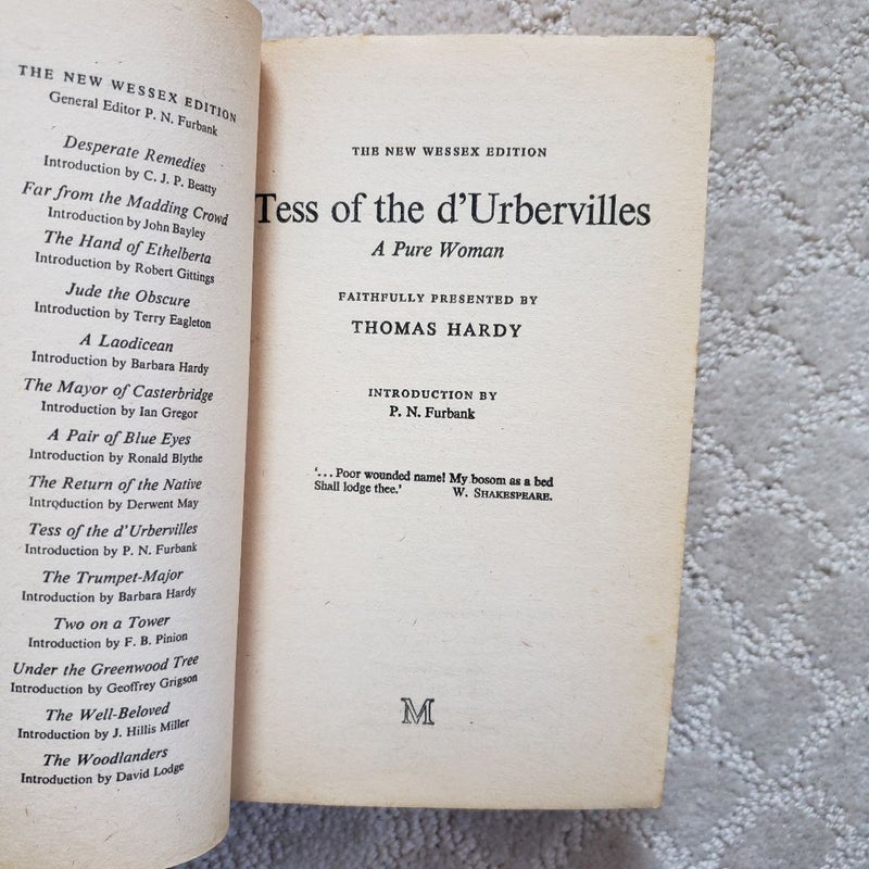 Tess of the D'Urbervilles (New Wessex Edition, 1978) 