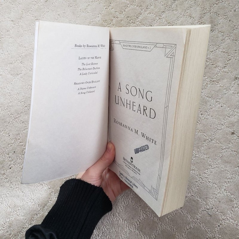 A Song Unheard (Shadows Over England book 2)