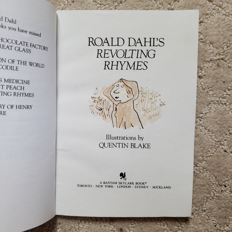 Roald Dahl's Revolting Rhymes (3rd Bantam Skylark Printing, 1988)