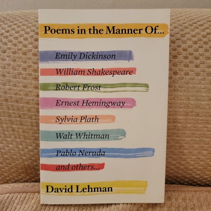 Poems in the Manner Of...