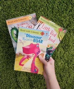 Reading with Usborne Bundle: The Dinosaur Who Lost His Roar; Little Red Riding Hood; Stories of Thor