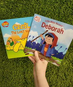 Bible Story Bundle: Little Bible Heroes – Deborah and Abigail; Cecil the Lost Sheep