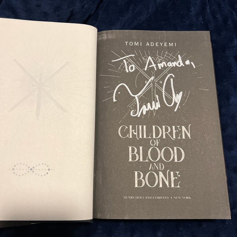 SIGNED Children of Blood and Bone