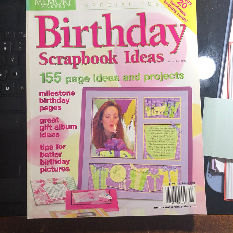 Birthday Scrapbook Ideas