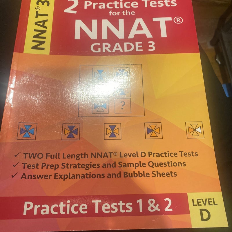 2 Practice Tests for the NNAT Grade 3 NNAT 3 Level D