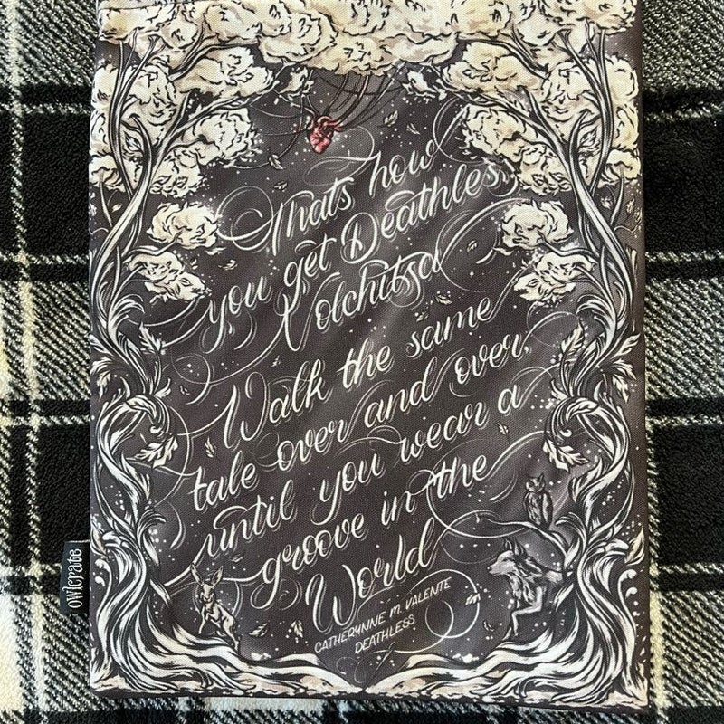 OwlCrate Exclusive Kingdom of the Wicked and Deathless Book Sleeve 