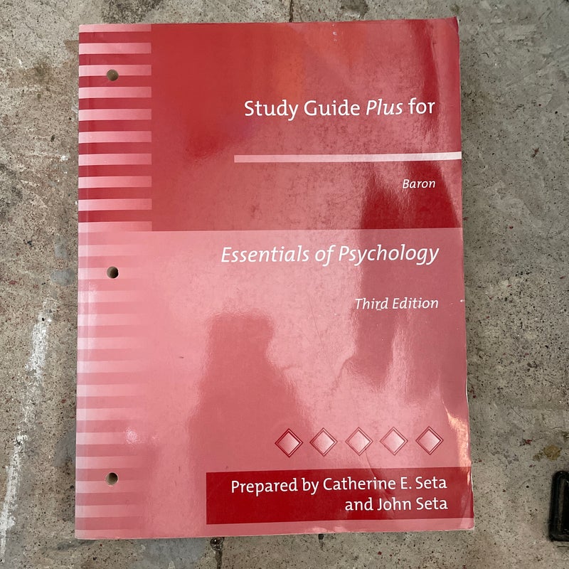 Study Guide Plus for Essentials of Psychology