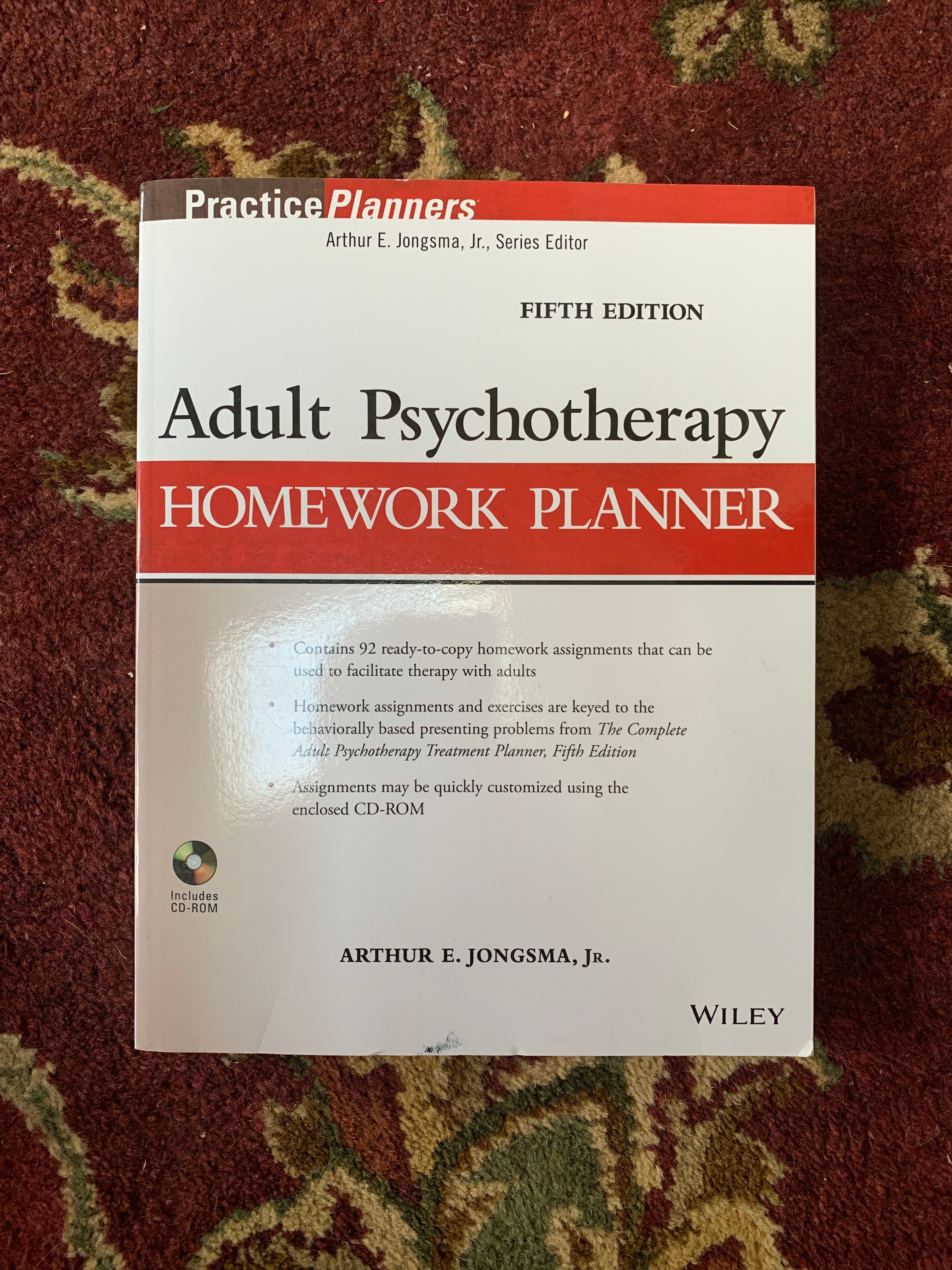 Adult Psychotherapy Homework Planner