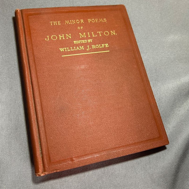 The Minor Poems of John Milton 