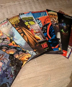 9 different comic books 