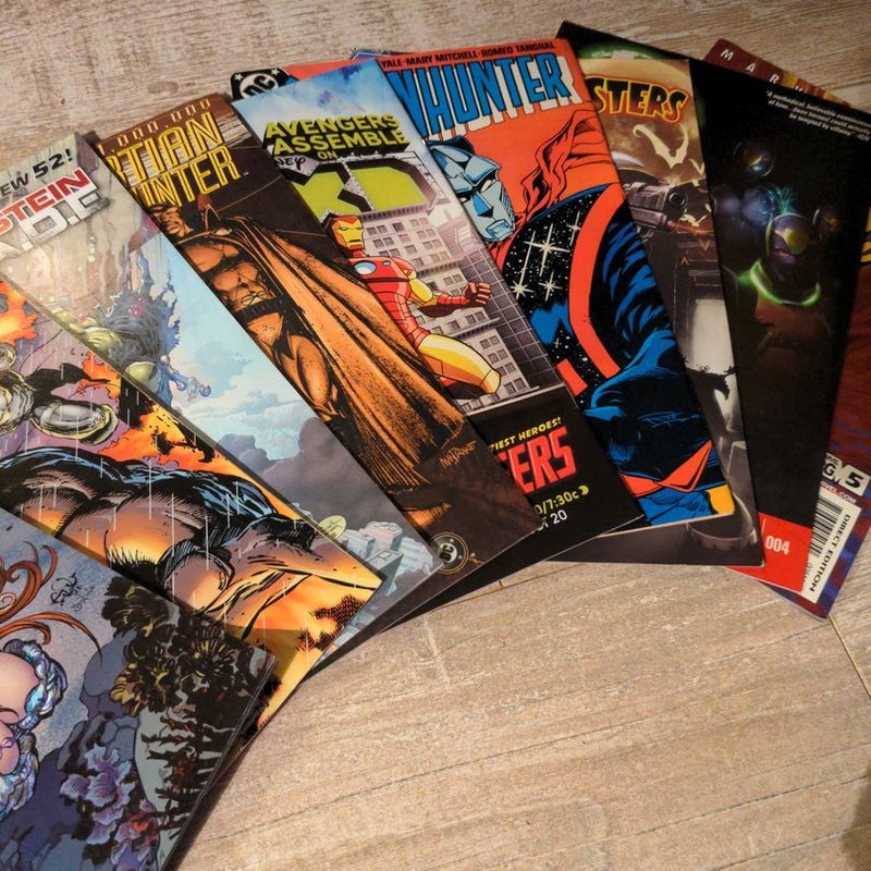 9 different comic books 